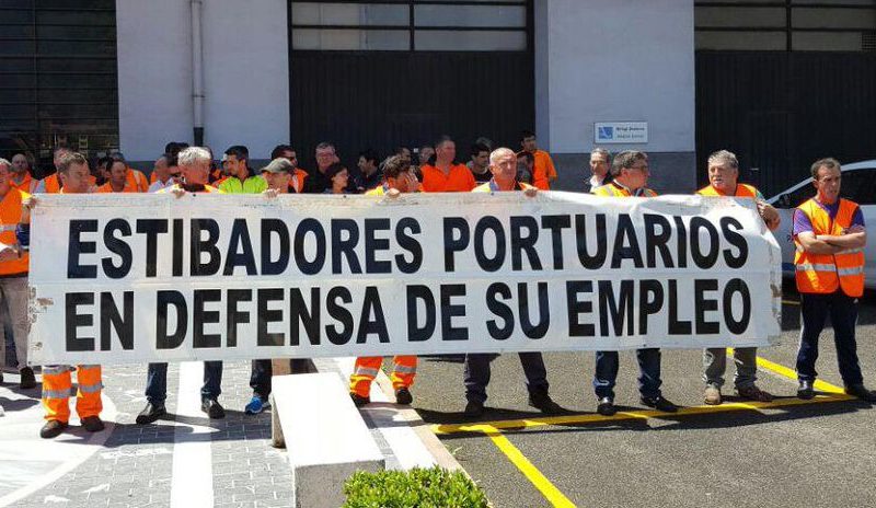 Spanish Port Workers Strike